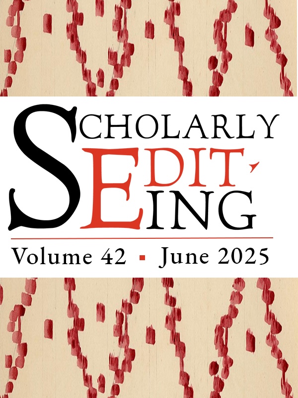 Cover for Scholarly Editing: Volume 42