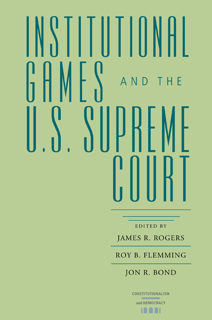 Cover for Institutional Games and the U.S. Supreme Court