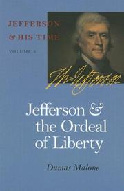 Cover for Jefferson and the Ordeal of Liberty