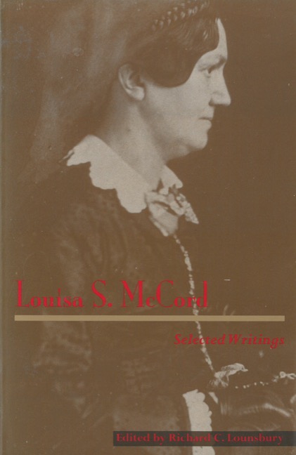 Cover for Louisa S. McCord