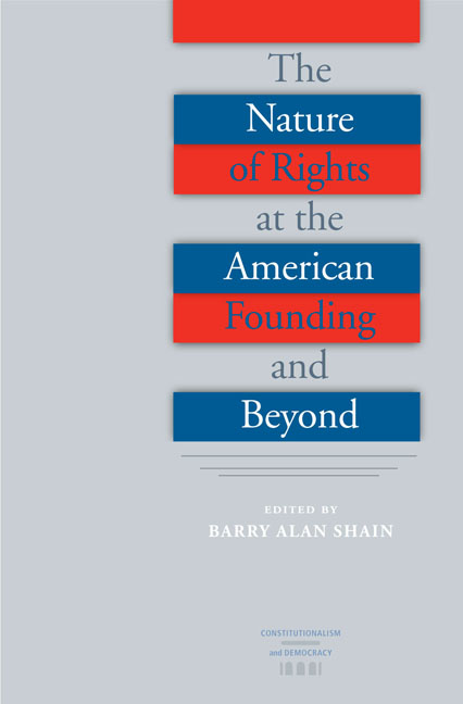 Cover for The Nature of Rights at the American Founding and Beyond