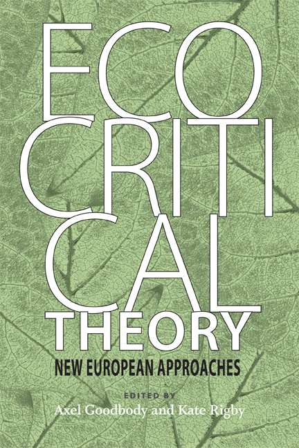 Cover for Ecocritical Theory