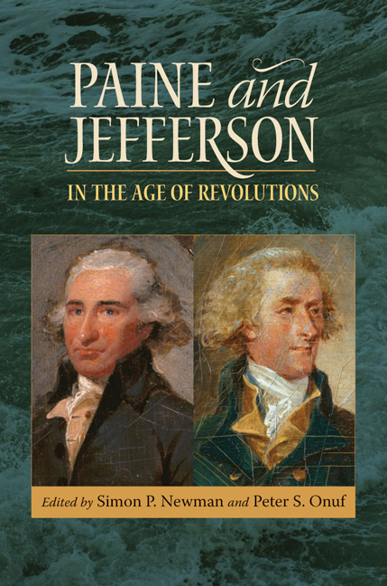 Cover for Paine and Jefferson in the Age of Revolutions