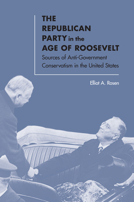 Cover for The Republican Party in the Age of Roosevelt