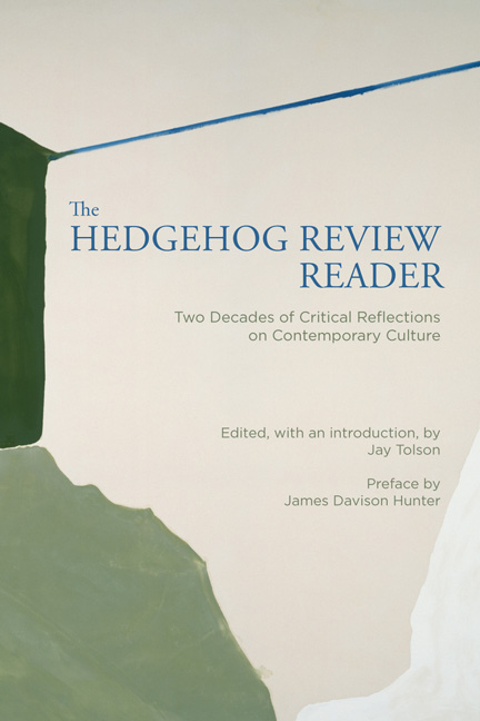 Cover for The Hedgehog Review Reader